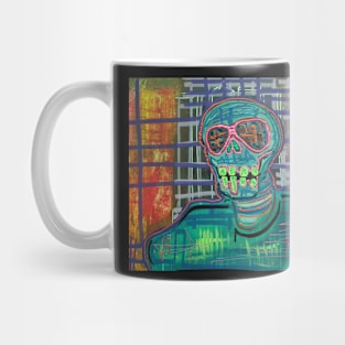 Psychedelic Skull Mug